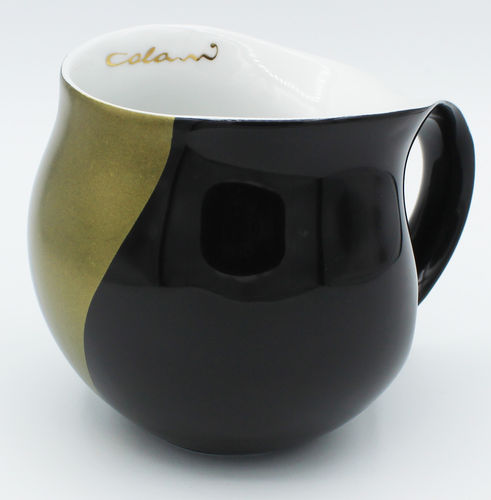 Colani dekorierte Kaffeetasse Arrow schwarz / gold