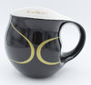 Colani dekorierte Kaffeetasse Loop Schwarz - Gold