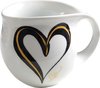Colani Kaffeebecher XXL Heart Schwarz / Gold